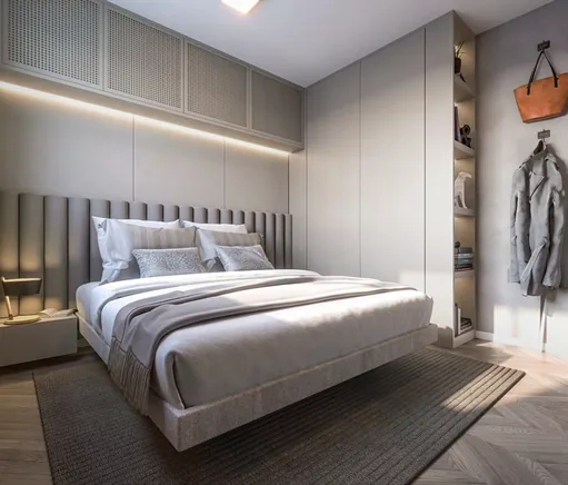 Render quarto suite armario embutido