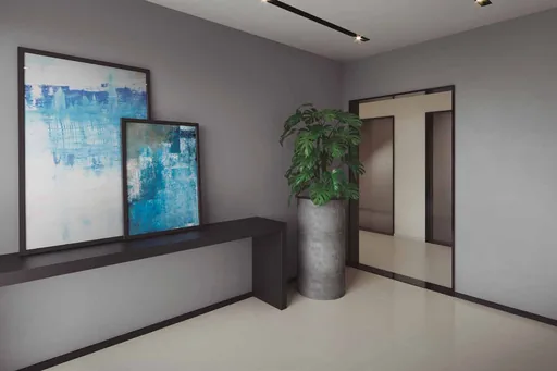 Hall elevadores area comum decoracao