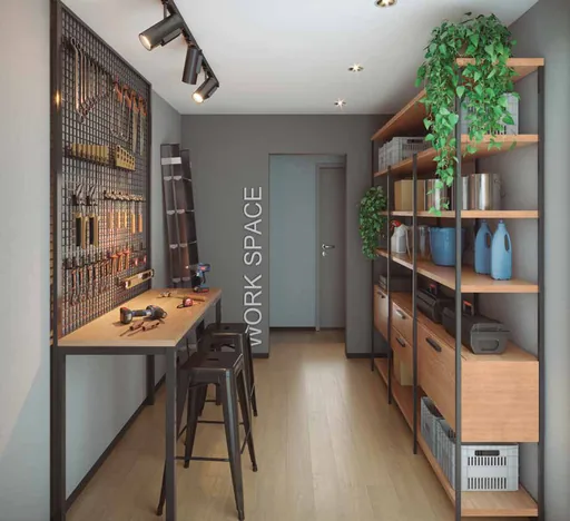 Render area work space ferramentas armazenamento